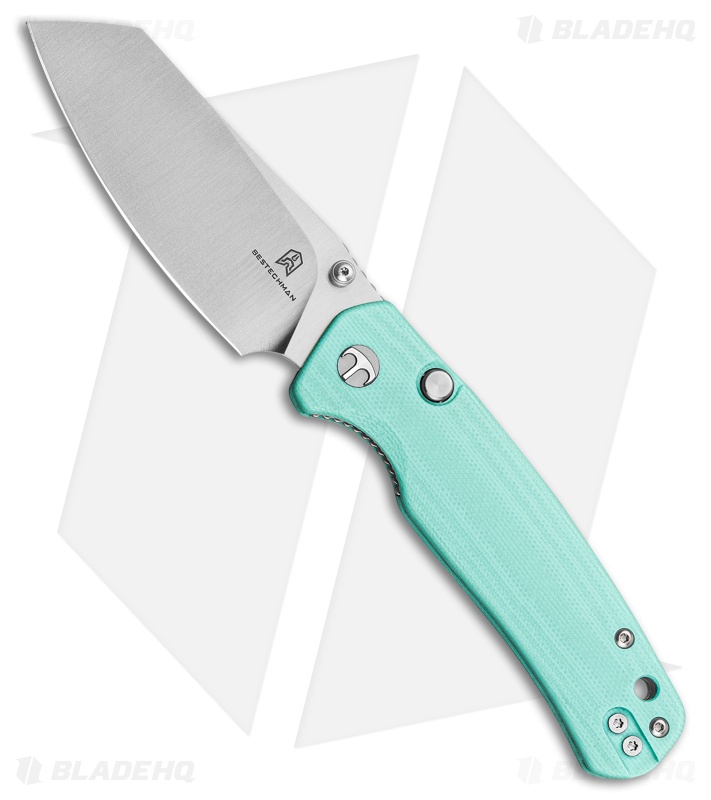 Bestechman Cicada's Wing Top Liner Lock Knife Light Blue G-10 (3.15" Satin)