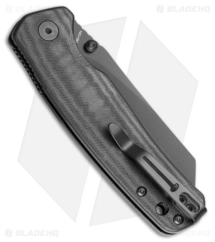 Bestechman Cicada's Wing Top Liner Lock Knife Black G-10 (3.15" Black PVD)