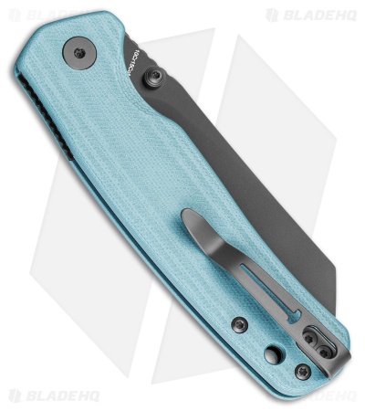 Bestechman Cicada's Wing Top Liner Lock Knife Misty Blue G-10 (3.15" Black PVD)