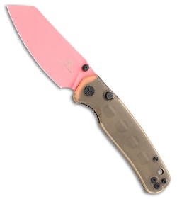 Bestechman Cicada's Wing Top Liner Lock Knife Jade Ultem (3.15" Pink)