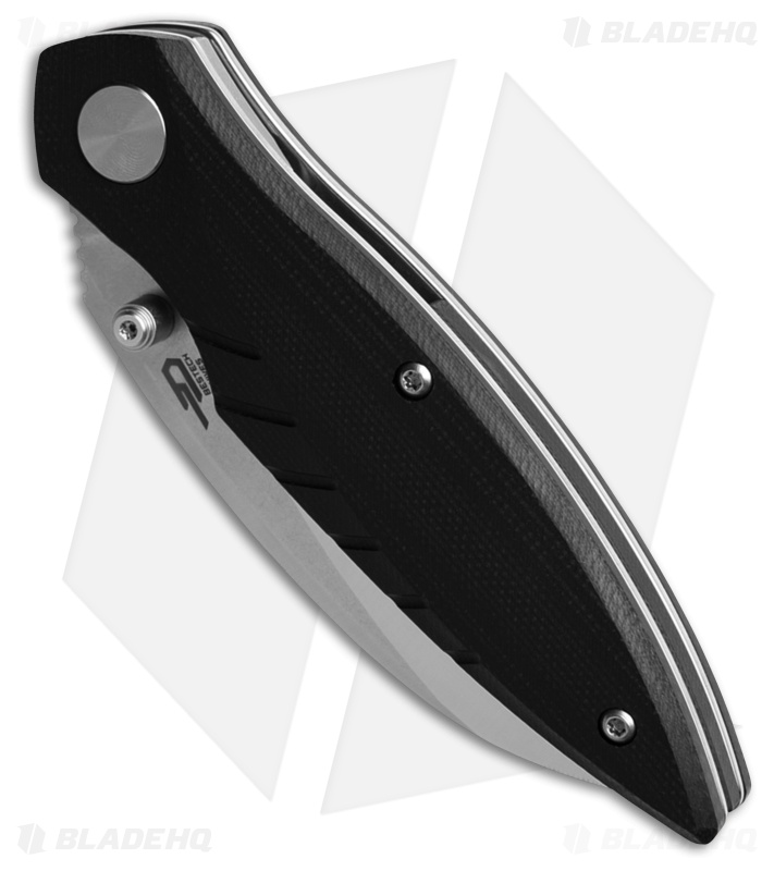 Bestech Knives Mantidae Liner Lock Knife Black G-10 (2.9" Satin/Stonewash) BG60A