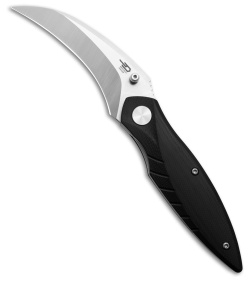 Bestech Knives Mantidae Liner Lock Knife Black G-10 (2.9" Satin/Stonewash) BG60A