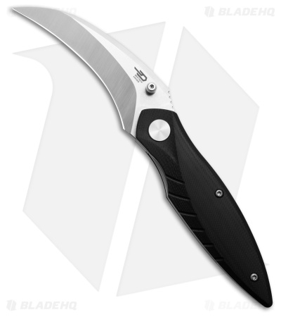 Bestech Knives Mantidae Liner Lock Knife Black G-10 (2.9" Satin/Stonewash) BG60A