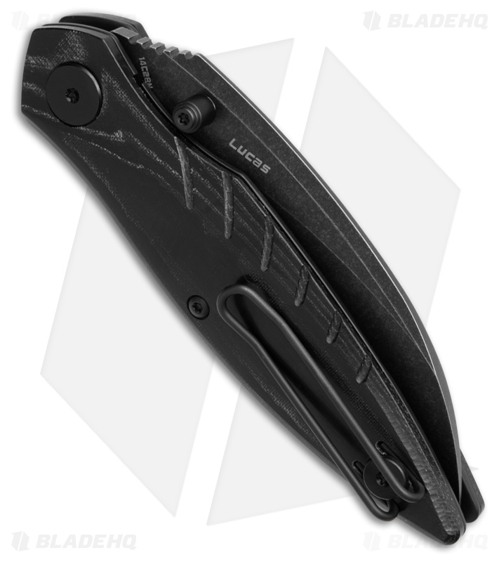 Bestech Knives Mantidae Liner Lock Knife Black Micarta (2.96" Black) BG60D