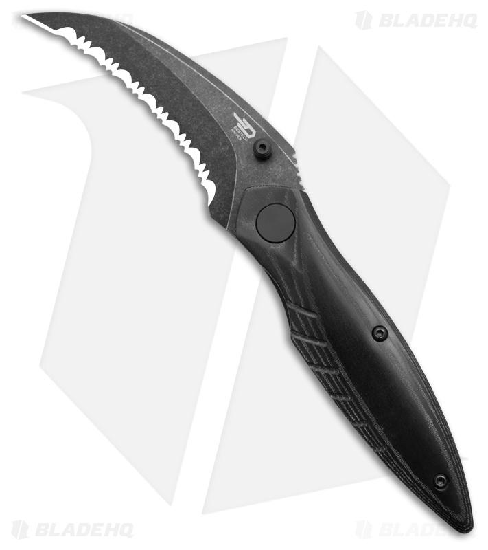 Bestech Knives Mantidae Knife Black Mic Serr BG60E