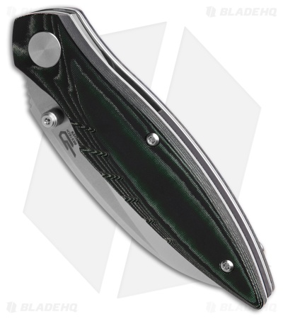Bestech Knives Mantidae Liner Lock Knife Green Micarta (2.96" Satin SW) BG60E