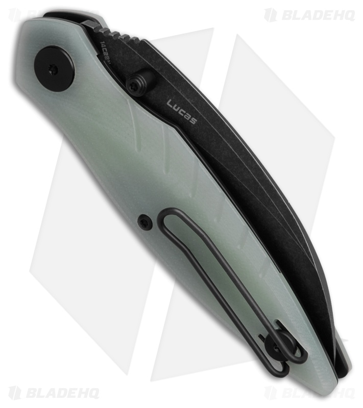 Bestech Knives Mantidae Liner Lock Knife Jade G-10 (2.96" Black SW) BG60C