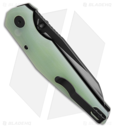 Bestech Knives Snakebird Button Lock Knife Natural G-10 (3.5" Two-Tone)