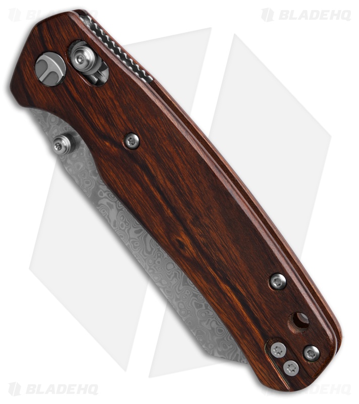 Bestechman Cicada's Wing Bar Lock Knife Desert Ironwood (3.15" AW Damascus)