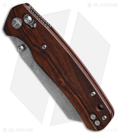 Bestechman Cicada's Wing Bar Lock Knife Desert Ironwood (3.15" AW Damascus)