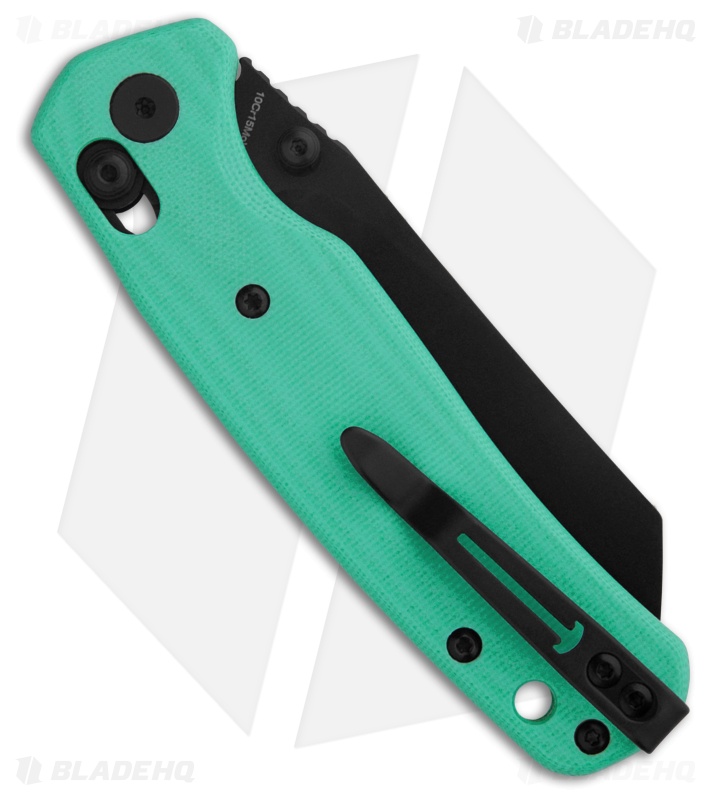 Bestechman Cicada's Wing Bar Lock Knife Light Blue G-10 (3.15" Black PVD)