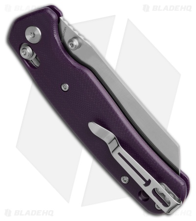 Bestechman Cicada's Wing Crossbar Lock Knife Purple G-10 (3.15" Satin) BMK06M