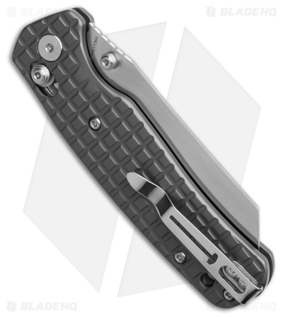 Bestechman Cicada's Wing Bar Lock Knife Frag Pattern Gray PVD SS (3.15" Satin)