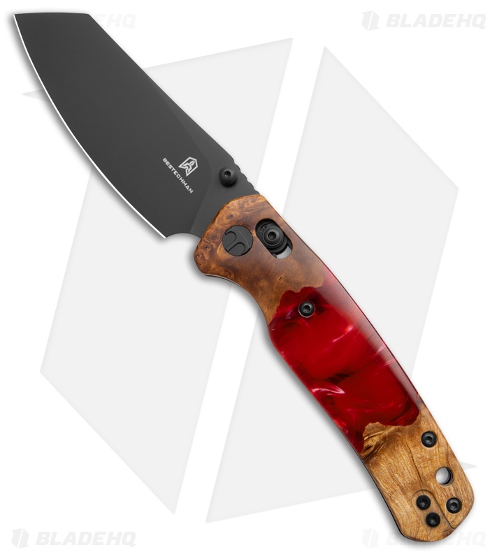 Bestechman Cicada's Wing | Red Stabilized Wood | Black PVD