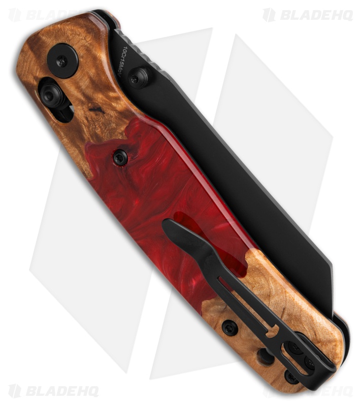Bestechman Cicada's Wing | Red Stabilized Wood | Black PVD