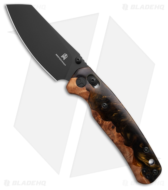 ドロマーナイト Bestechman Cicada's Wing | Black/Gold Stabilized Wood | PVD