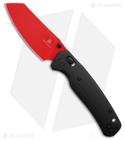 Bestechman Cicada's Wing Knife Black G-10 Red BMK06F