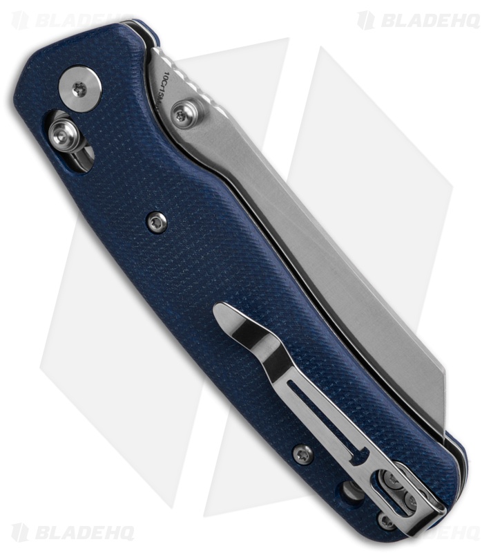 Bestechman Cicada's Wing Knife Blue Micarta Satin