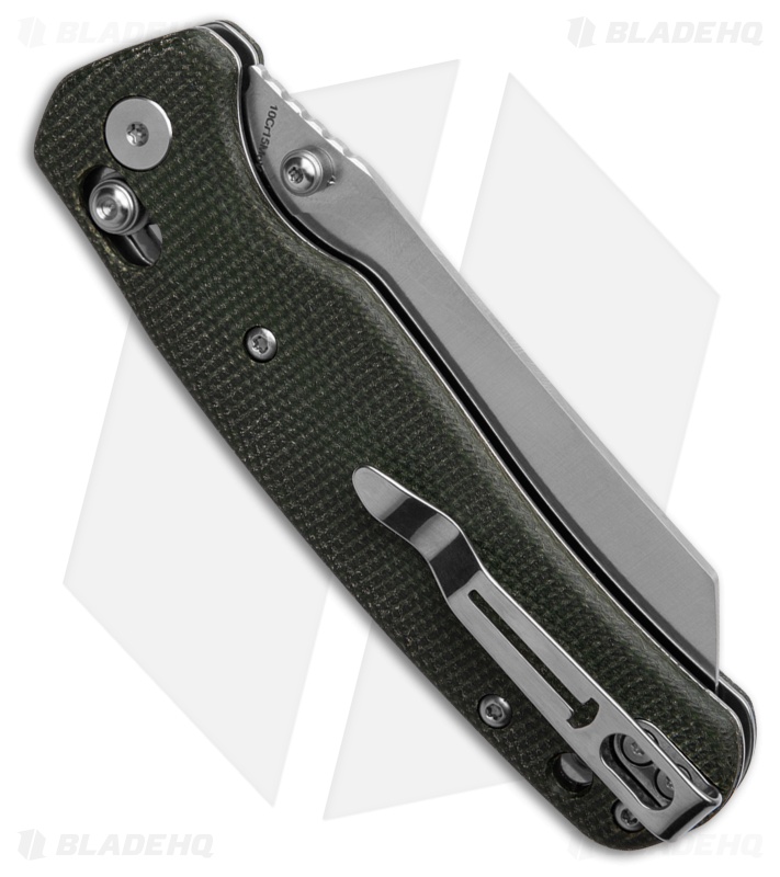 Bestechman Cicada's Wing Crossbar Lock Knife OD Green Micarta (3.15" Satin)
