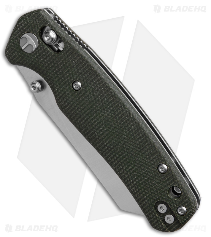 Bestechman Cicada's Wing Crossbar Lock Knife OD Green Micarta (3.15" Satin)