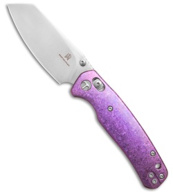 Bestechman Cicada's Wing Crossbar Lock Knife Clear Blue Resin