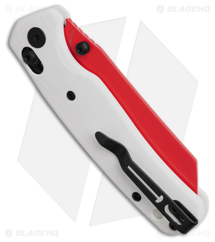 Bestechman Cicada's Wing Knife White G-10 Red BMK06G