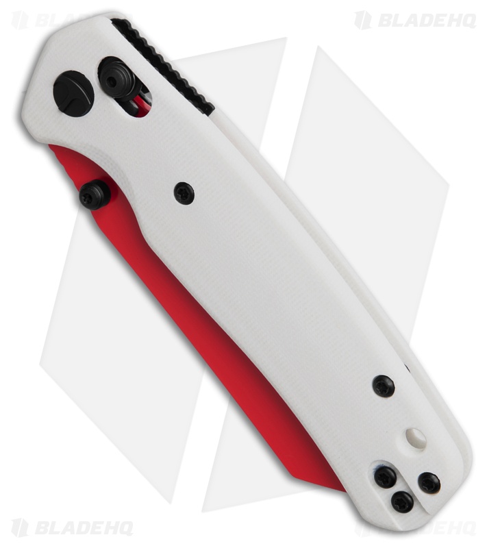 Bestechman Cicada's Wing Knife White G-10 Red BMK06G