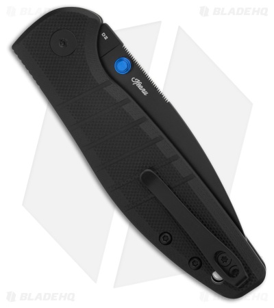 Bestechman Goodboy Jr. Button Lock Knife Black G-10 (3" Black) BMK10E