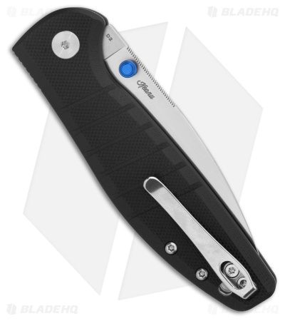 Bestechman Goodboy Jr. Button Lock Knife Black G-10 (3" Satin/SW) BMK10A