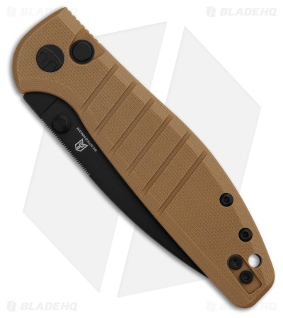 Bestechman Goodboy Jr. Button Lock Knife Khaki G-10 (3" Black) BMK10F