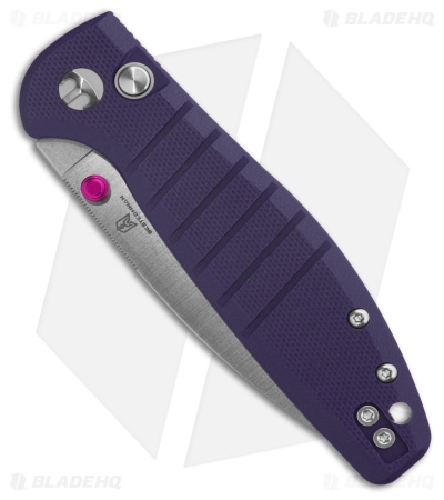 Bestechman Goodboy Jr. Button Lock Knife Purple G-10 (3" Satin/SW) BMK10C