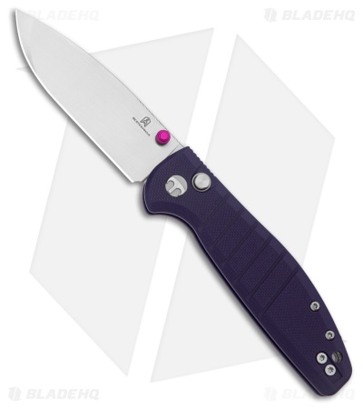 Bestechman Goodboy Jr. Button Lock Knife Purple G-10 (3" Satin/SW) BMK10C