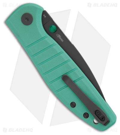 Bestechman Goodboy Jr. Button Lock Knife Robin Blue G-10 (3" Gray) BMK10D