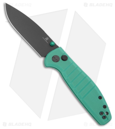 Bestechman Goodboy Jr. Button Lock Knife Robin Blue G-10 (3" Gray) BMK10D