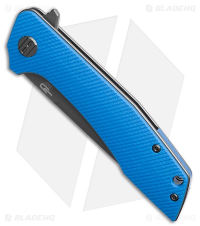 Bestech Knives Eye of Ra Liner Lock Knife Blue G-10 (3.4" Gray) BG23