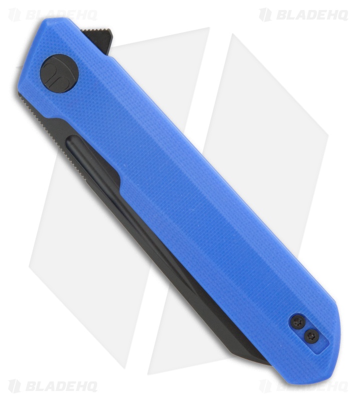 Bestechman Dundee Sheepsfoot Liner Lock Knife Blue G-10 (3.5" Black)