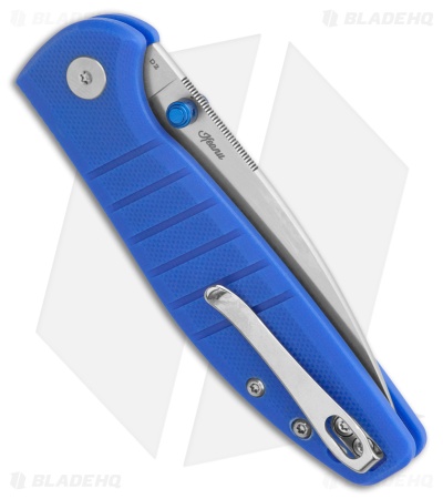 Bestechman Goodboy Jr. Button Lock Knife Blue G-10 (3" Satin) BHQ Exclusive