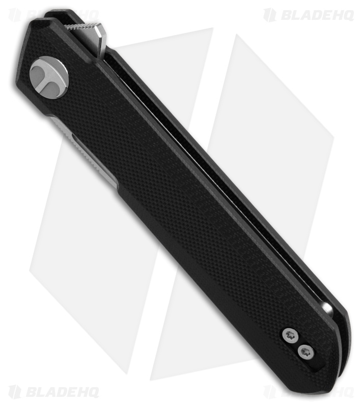 Bestechman Mini Dundee Double Detent Knife Black G-10 (2.9" Satin)