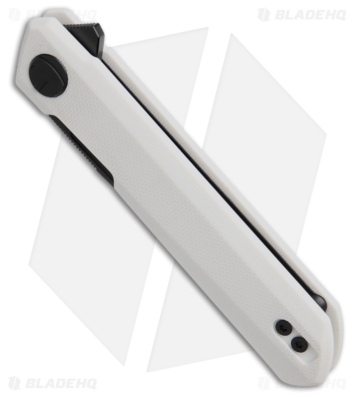 Bestechman Mini Dundee Double Detent Knife White G-10 (2.9" Black)