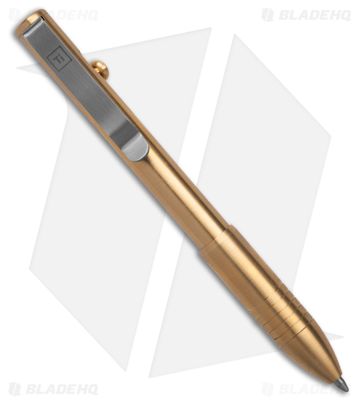 Big Idea Design Bolt Action Adjustable EDC Pen (Brass)