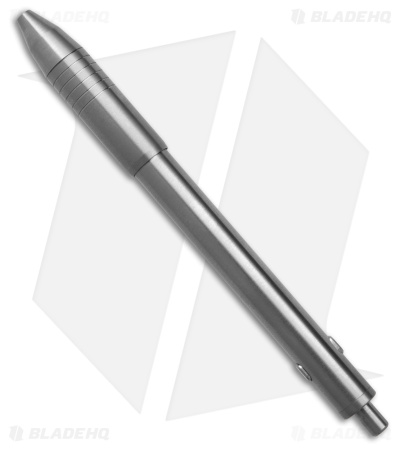Big Idea Design Dual Side Click Pen - Machined Raw Titanium