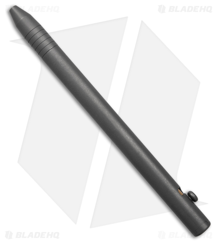 Big Idea Design Slim Bolt Action Pen - Stonewashed Titanium