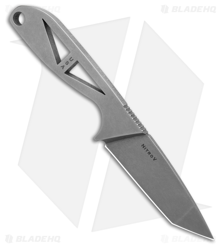 Bradford Knives G-Necker Fixed Blade Neck Knife Tanto (2.62" Stonewash)