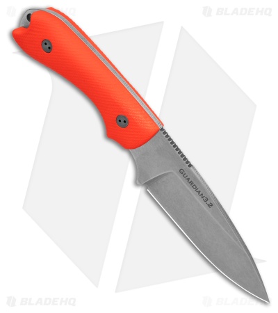 Bradford Guardian 3.2 Fixed Blade Knife Orange Microtextured G-10 (3.75" SW)