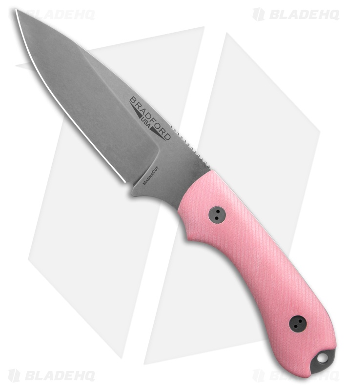 Bradford Guardian 3.2 Fixed Blade Knife Pink Microtextured G-10 (3.75" SW)