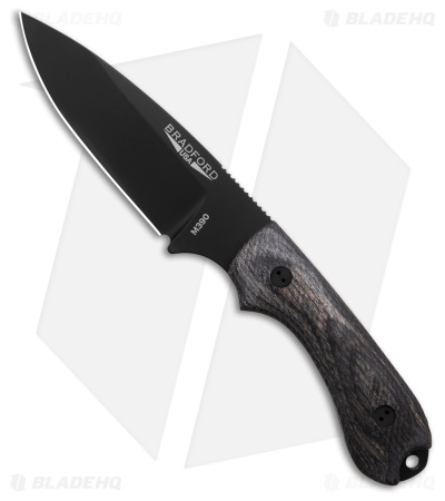 Bradford Knives Guardian 3.2 Fixed Blade Knife Liberty Wood Charcoal(3.5" Black)