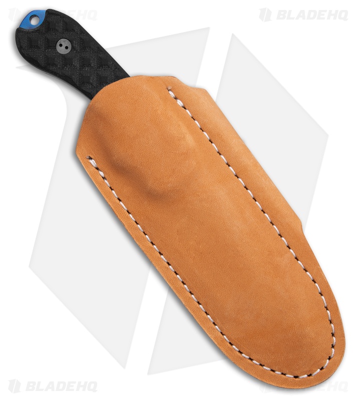 Bradford Knives Guardian3.2 Fixed Blade Knife Textured Black (3.5" Blue PVD)