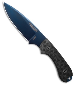 Bradford Bradford Knives Guardian3.2 Fixed Blade Knife Textured Black (3.5" Blue PVD) - $219.00 at Blade HQ
