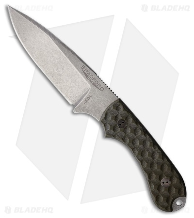 Bradford Knives Guardian 3.2 Fixed Blade Knife Textured OD Green G-10 (3.5" SW)