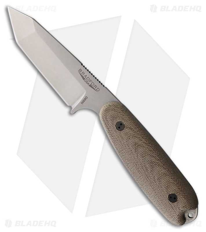 Bradford Knives Guardian3.5 Fixed Blade Natural Micarta (3.75
